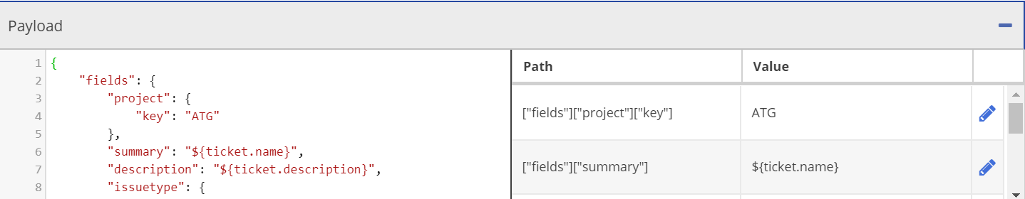 Payload Subtab