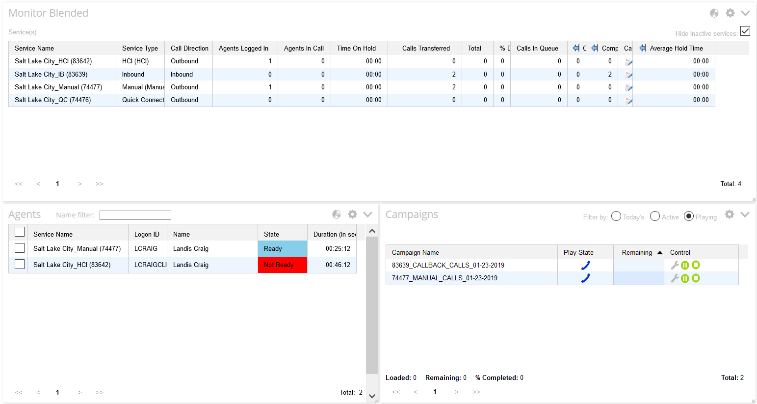 Tabular View