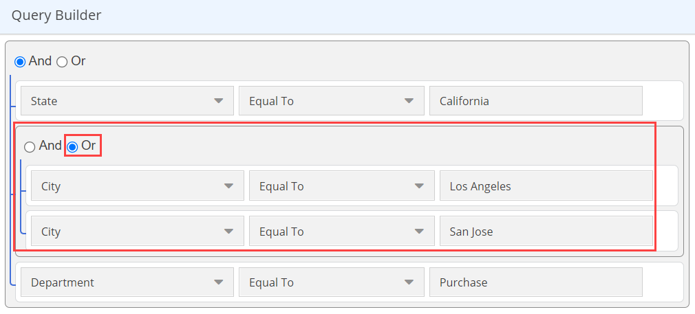 Advanced Filter Criteria